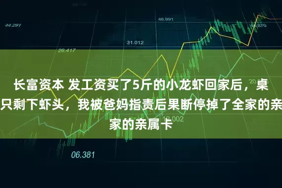 长富资本 发工资买了5斤的小龙虾回家后，桌上却只剩下虾头，我被爸妈指责后果断停掉了全家的亲属卡