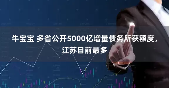 牛宝宝 多省公开5000亿增量债务所获额度，江苏目前最多